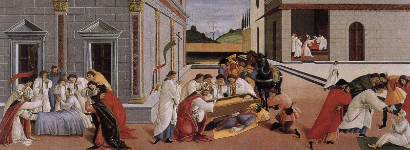 Sandro Botticelli Nobilo St. Maas three miracles Germany oil painting art
